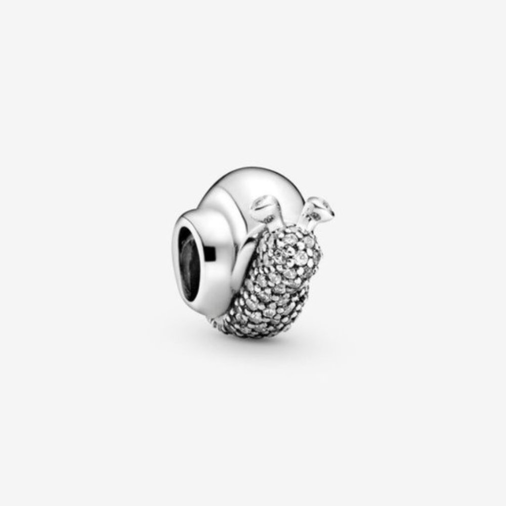 Pavé Snail Charm
